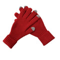 Warm Women's 100% Pure Wool Touch Screen Ski Gloves Fashion Knitted Sheepskin Merino Wool Four Seasons