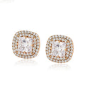 Custom Gold Plated Fashion Jewelry Designer Luxury Zircon Women Earrings