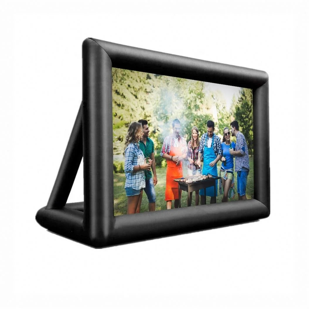 Large 30Ft Inflatable Movie Screen Cinema Outdoor Equipment Customize Air Projection Screen For Party Rental