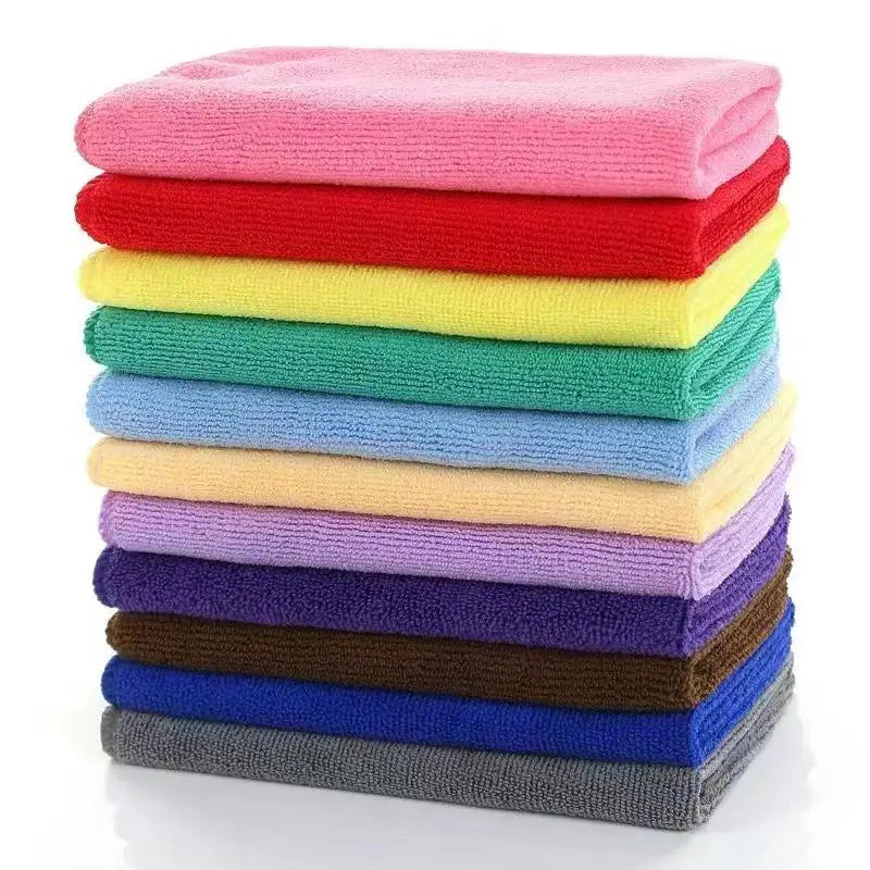 80% Polyester 20% Polyamide Microfiber Household Cleaning Cloth Multifunctional Reusable for Kitchen & Car Care