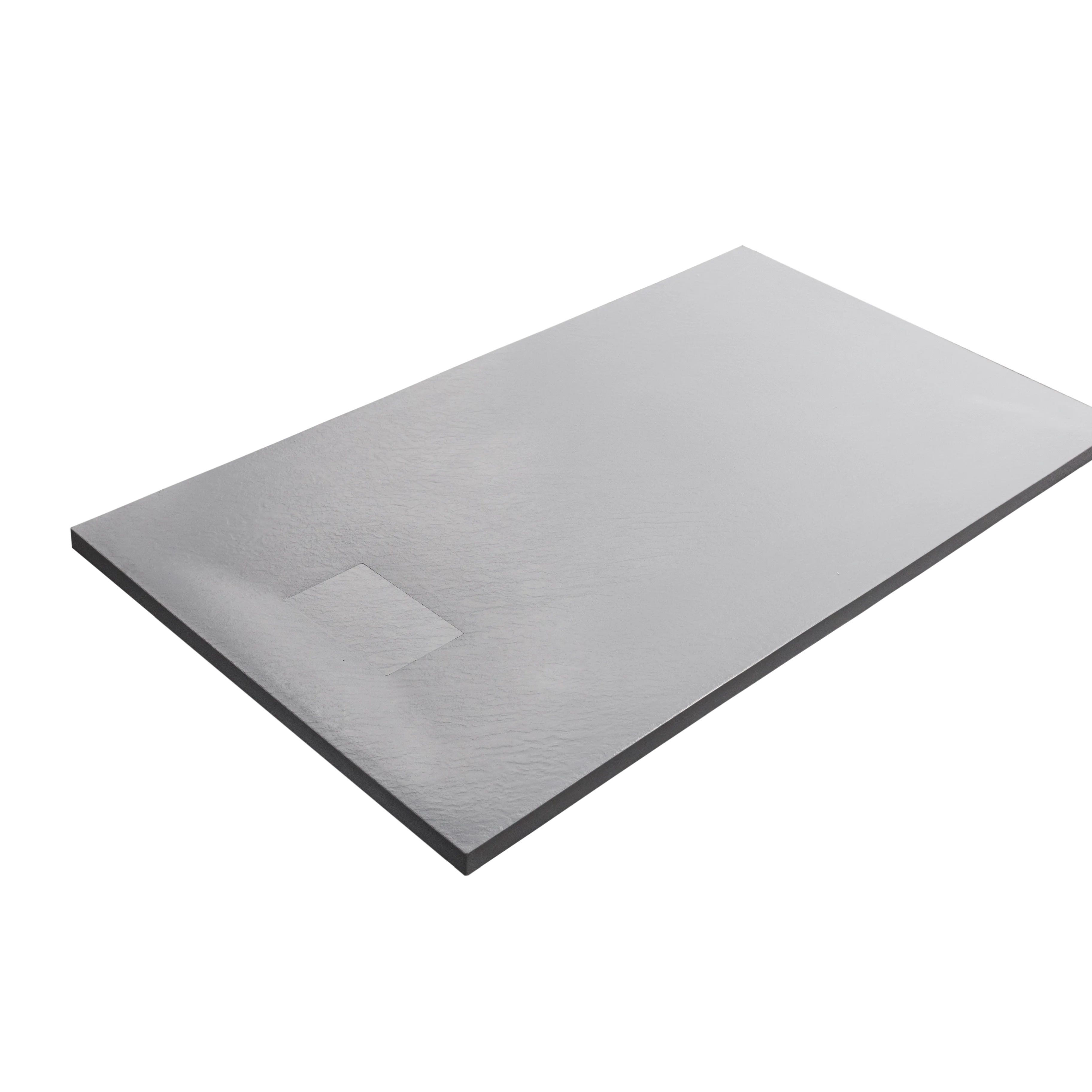 European-Style High-End Modern Square Acrylic Shower Tray Solid Surface with Matt Finish for Bathr