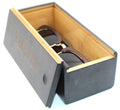 wholesale eyeglass cubic case bamboo wood sunglasses package for sun glasses storage box