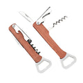 HXY Custom Logo Engraved Metal Wood Corkscrew Laser Blank Wooden Wine Bottle Opener Turning Handle for Weddings Special