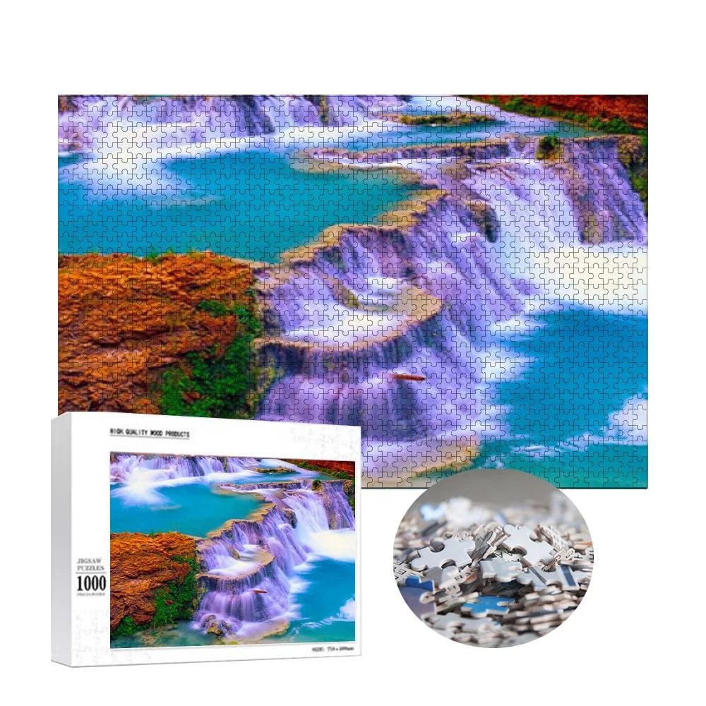 Dropshipping My Own Photo Wooden 1000 Pieces Christmas Theme Jigsaw Puzzles for Adults