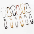 Colorful Bulb Pear Stainless Steel and Brass Material Safety Pin Brooch for Garment Hang Tag