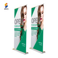Wholesale Reusable Display Stand Roll up Aluminum Wide Base Pull up Banner Stand Roll up Banner for Advertising Business
