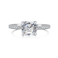 Dylam 5A Cubic Zirconia Square Diamond Rings Geometric Rings for Women Shiny Dainty Minimalist Plated Jewelry Ring for Women