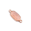 DIY Druzy Geode Pendant Natural Druzy Gold Plated Charms Jewelry Stone Pendant Folk Crafts