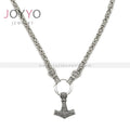 Wholesale Punk Jewelry Nordic Vikings Thor's Hammer Pendants Stainless Steel Pendant Dragon Necklace Jewelry Set Necklaces 3pcs