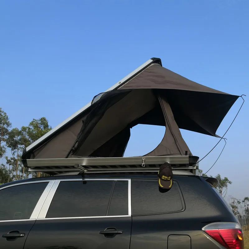 Aluminum Hard Shell Roof Top Tent for SUV Truck Pickup 4x4 Overland Off Road Camping Car Roof Tent 2 Person