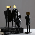Creative Modern Gold Nugget Figure Decoration Fashion Living Room Hotel Home Accessories Ornaments