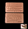 Happy Birthday Numbers Symbols and Letters Silicone Mold DIY Alphabet Mold Silicone for Candy Chocolate