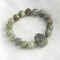 New Fashion Bohemian Simple Women Jewelry 10mm Labradorite Amazonite Natural Stone Irregular Stone Beaded Elastic Bracelet
