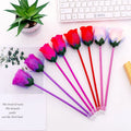 Creative Cartoon Pen Rose Flower Cute Ballpoint Pen Gel Valentine's Day Flower Pen