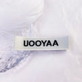 Luxury Eco-Friendly Custom Clothing Labels Satin Woven with Custom Color Your Own Logo Laser Cut Edge End Fold Type for Garments