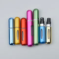 Aluminum Refillable Empty Perfume Spraying Plastic Bottles 5ml Screen Printing Portable Cosmetic Perfume Packaging for Travel