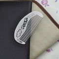 Factory Customized Exquisite Small Comb Stainless Steel Hollow Pattern logo Souvenir Gift Comb