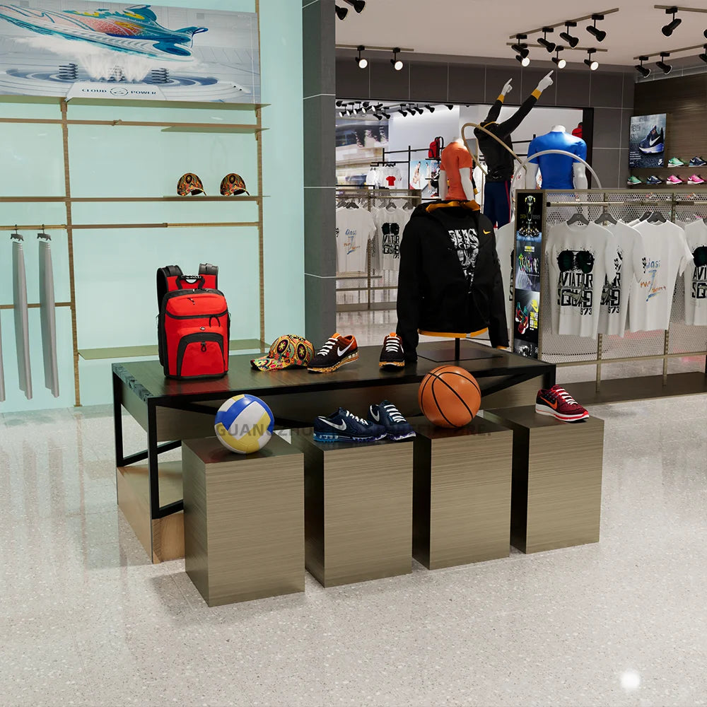 Store Shopping Football Boot Sports Basketball Shoes Display Racks Hanger Style Mall Multi-functional Clothes Men's Rack Shelf