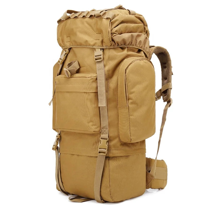 Outdoor Hiking Camping Survival Kit Backpack Laptop Durable Waterproof 50-70L Oxford Material Fashion Unisex