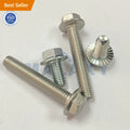 MALAXY Din6921 Zinc Flange Bolt M6 M8 M10 M12 Black Oxide Hex Head Flange Bolts Din 6921 Flanged Hexagon Head Bolts
