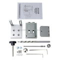 Woodworking Pocket Hole Locator Jig Kit With 9mm Step Drill Bit Angle Drill Guide Tools