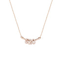 Hot Sale 925 Sterling Silver Pendant Necklace for Women Trendy Angel Number 520 with Zircon for Valentine's Day Weddings Parties