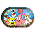 Customized Logo Famous Cartoon Image Metal Tin Smoking Carton Trays 130mmx80mm