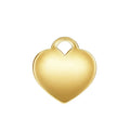 Permanet Big Heart Charms for DIY Jewelry Making 14K Gold Filled Love Pendants