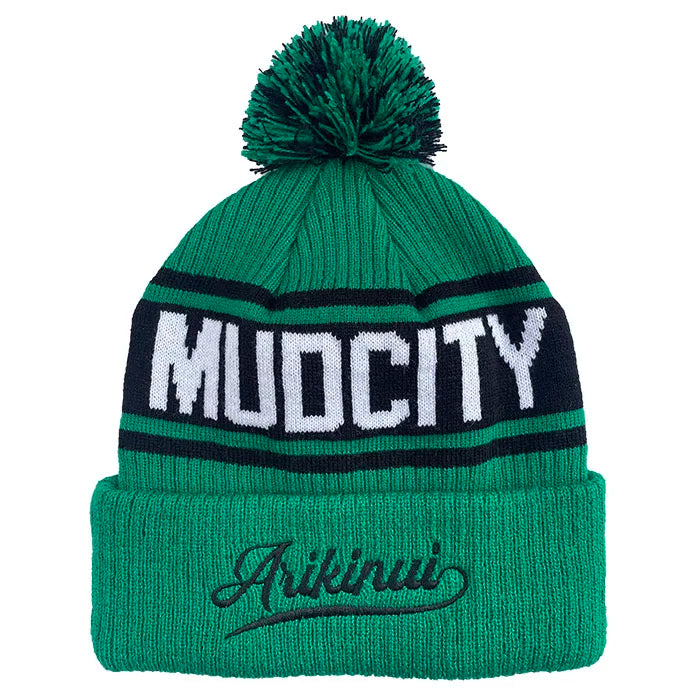 Fashion Black Winter Knit Beanies Custom Patch Embroidered logo Slough Puffball Beanie Hat for Men