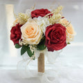 25cm High Quality Moisturizing Latex Roses Flower Bouquet White Real Touch Rose for Wedding Decoration