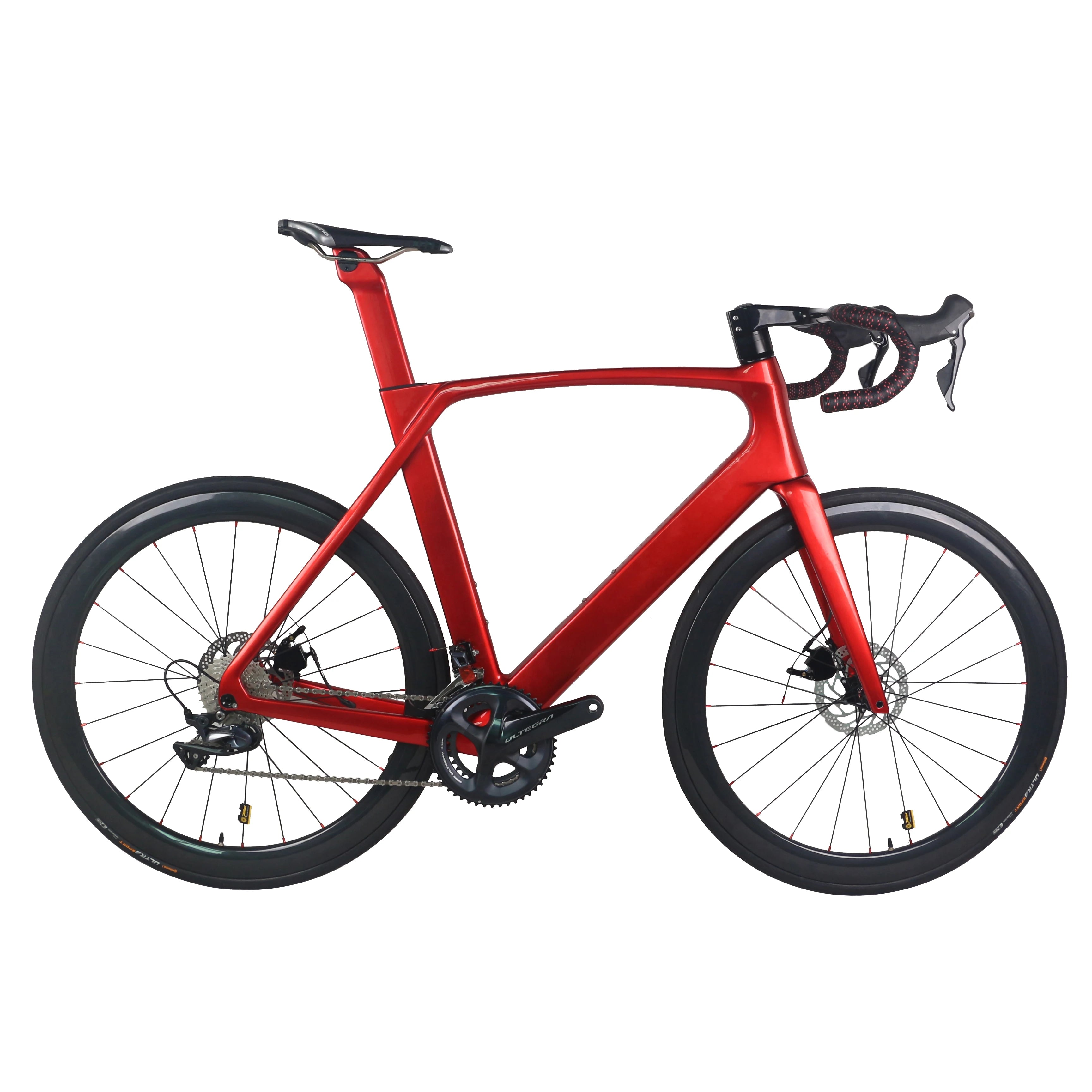 EPS Technology Cycling Disc Brake Bike Carbon Frame Bicycle 700*30C R8000 Groupset with Carbon Wheels