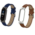 Miband 5 Strap Replacement Vintage Leather Watch Strap for Xiaomi Mi Band 5 Global Version