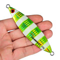 Luminous Lure Fishing Jig 80-120g Metal Jigs 8 Colors Slow Jigging Hard Bait for Pike & Carp Freshwater