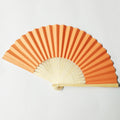 New Orange Japanese Style Paper Wedding Folding Fans for Summer Hoiding Chinese Style Decoration