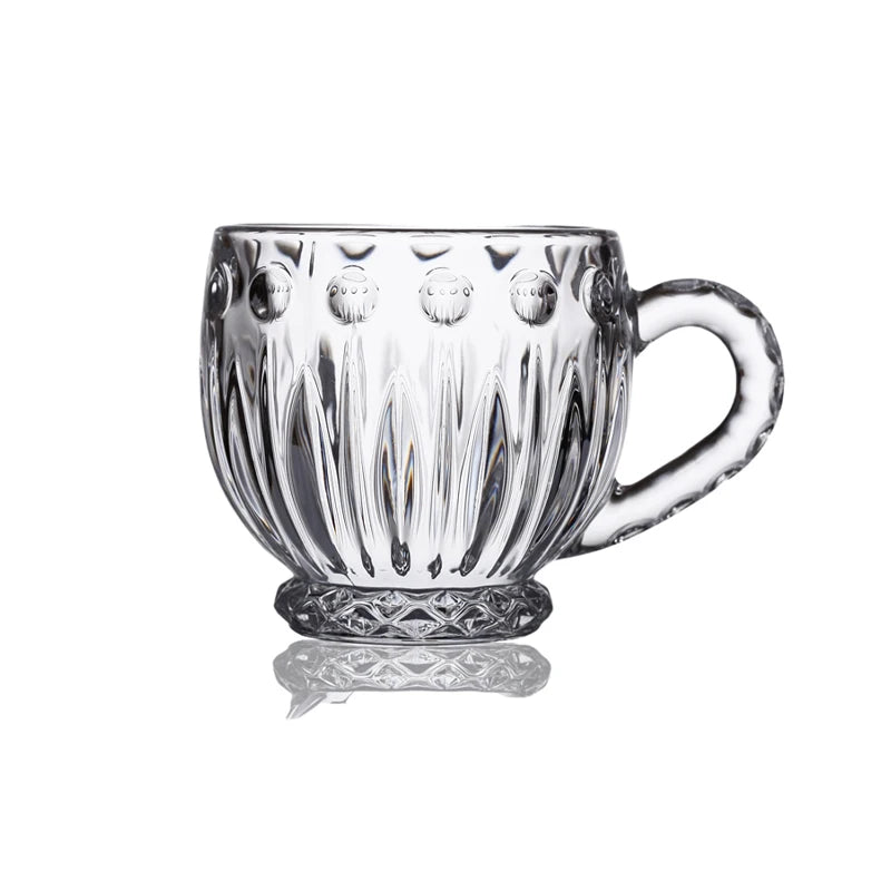 Hot Selling 8oz Restaurant Turkish Coffee Cups Custom Brand Pattern Glass Drinkware for Juice Wholesale Price