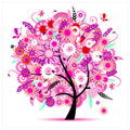 Printed Cross Stitch Kit Diy Four Season Tree of Autumn Counted Embroidery Cotton Thread Scenery Handicrafts Wall Decor