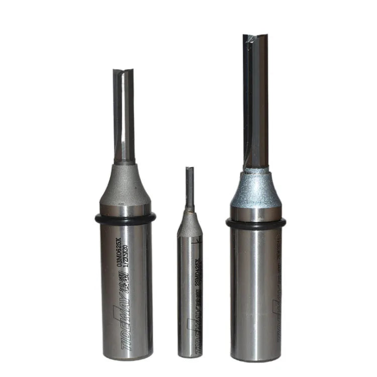 Tideway Industries Grade 1/4 1/2 Inch Shank 2 Flutes TCT Straight End Mill Woodworking Router Bit
