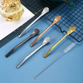Argentine Yerba Mate Straw 304 Stainless Steel Straw Spoon Tea Drinking Straws Bar Tabletop Office Color Customized