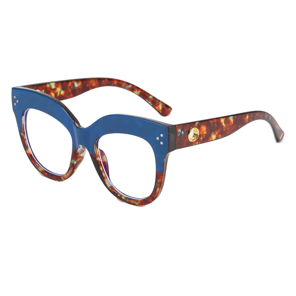 Superhot Eyewear 10609 Fashion 2023 Oversize Square Women Cat Eye Anti Blue Light Eyeglasses
