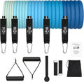 Latex Tpe Resistance Tube Exercise Bands Set With Handle Strength Training Fitness Body Building Gym Workout Bands 150lb Custom