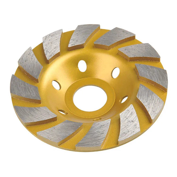 PEX 4in/100mm Segment Concrete Masonry Granite Marble Disc Diamond Turbo Row Grinding Cup Wheel