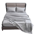 Home 4 Piece Microfiber Bed Sheet Set Solid Color Comforter Bedsheet Bedding Set