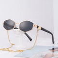 7506 High-quality Fashion Metal Irregular Small Frame Sunglasses Punk Retro Sun Glasses