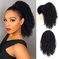 Wholesale 10inch Short Curly Puff Hair Extensions Synthetic Drawstring Braided Ponytail