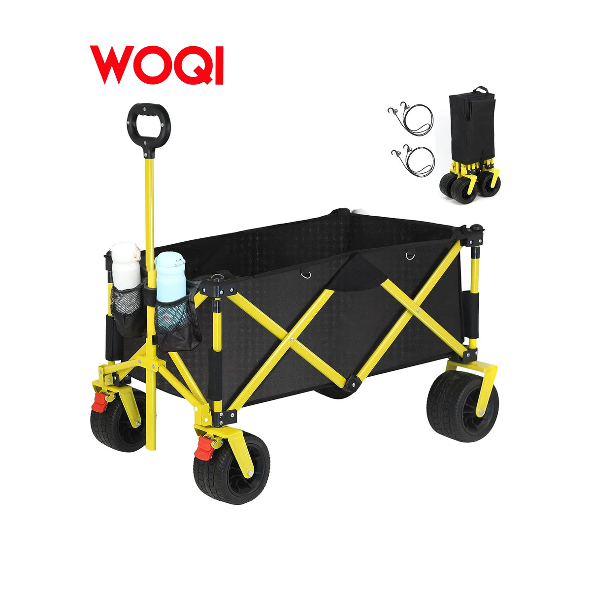 WOQI Foldable Truck Large Capacity Practical Heavy-duty Beach Truck Used for Outdoor Sand Garden Camping for Pets