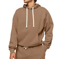 Factory High Quality 100% Cotton Hoodie Sweatpants Set Custom Print Logo Heavyweight Plain Pullover Sweatsuit Sporty Autumn