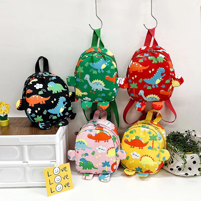 Toddler Kids School Bag Cartoon Cute Dinosaur Boys Backpacks for Kindergarten Children