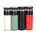 500ml Double Wall Stainless Steel Water Bottle with Tea Infuser Tea Container High Borosilicate Glass Bottle