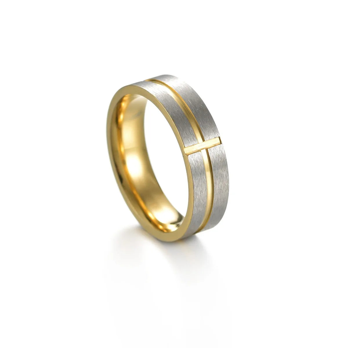 Wholesale Price Titanium Steel Multi Sizes Blue Cross Ring