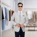 MTM Custom Made-to-Measure Single Breasted Suit With Button Fly Pants Breathable Polyester for Adults